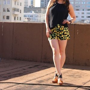 Forever 21 Shorts - Lemon Print Shorts Forever 21 Shorts - Lemon Print Shorts